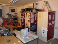 newly arranged storage and working tables